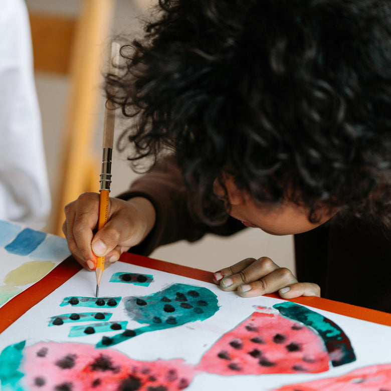 Photo by cottonbro studio: https://www.pexels.com/photo/little-boy-drawing-and-painting-watermelons-7898609/